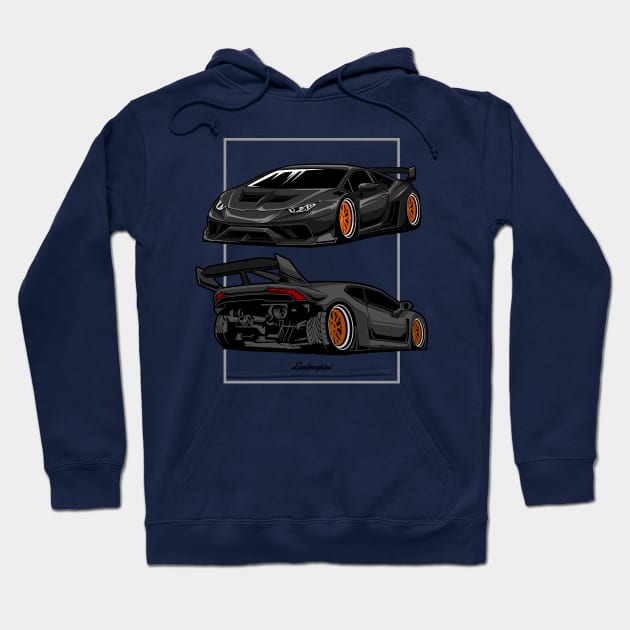 lamborghini tshirt Hoodie by rclndsgn